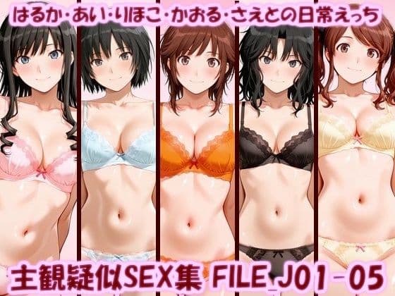 主観疑似SEX集 FILE_J01-05 はるか・あい・りほこ・かおる・さえとの日常えっち