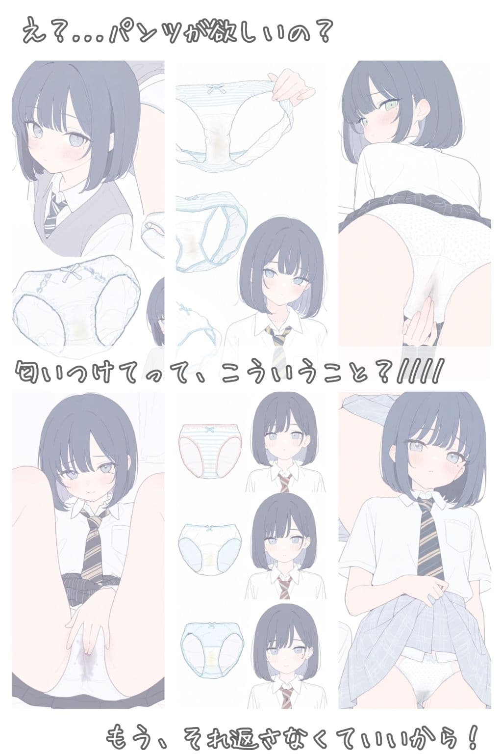 これ、そんなに欲しいの？（黒髪ボブカットちゃん編） サンプル1
