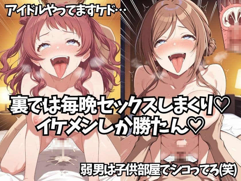アイドルだってチンポが好き！学園ア〇ドルマスター編【アへ顔フィニッシュシーン特化 総枚数250枚】 サンプル3