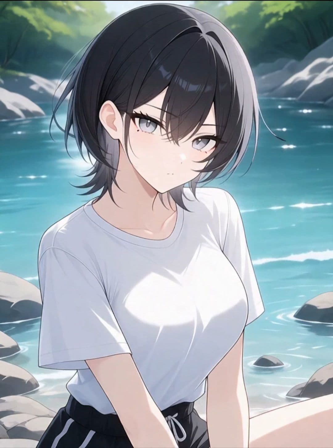 クールな少女美鈴は世話焼き、大自然の中で始まる物語、幼馴染の間で揺れ動く感情と祭の影 サンプル1