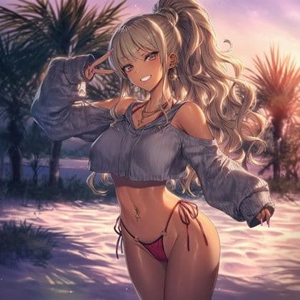黒ギャルひまりとパパの南国リゾートえっち旅行