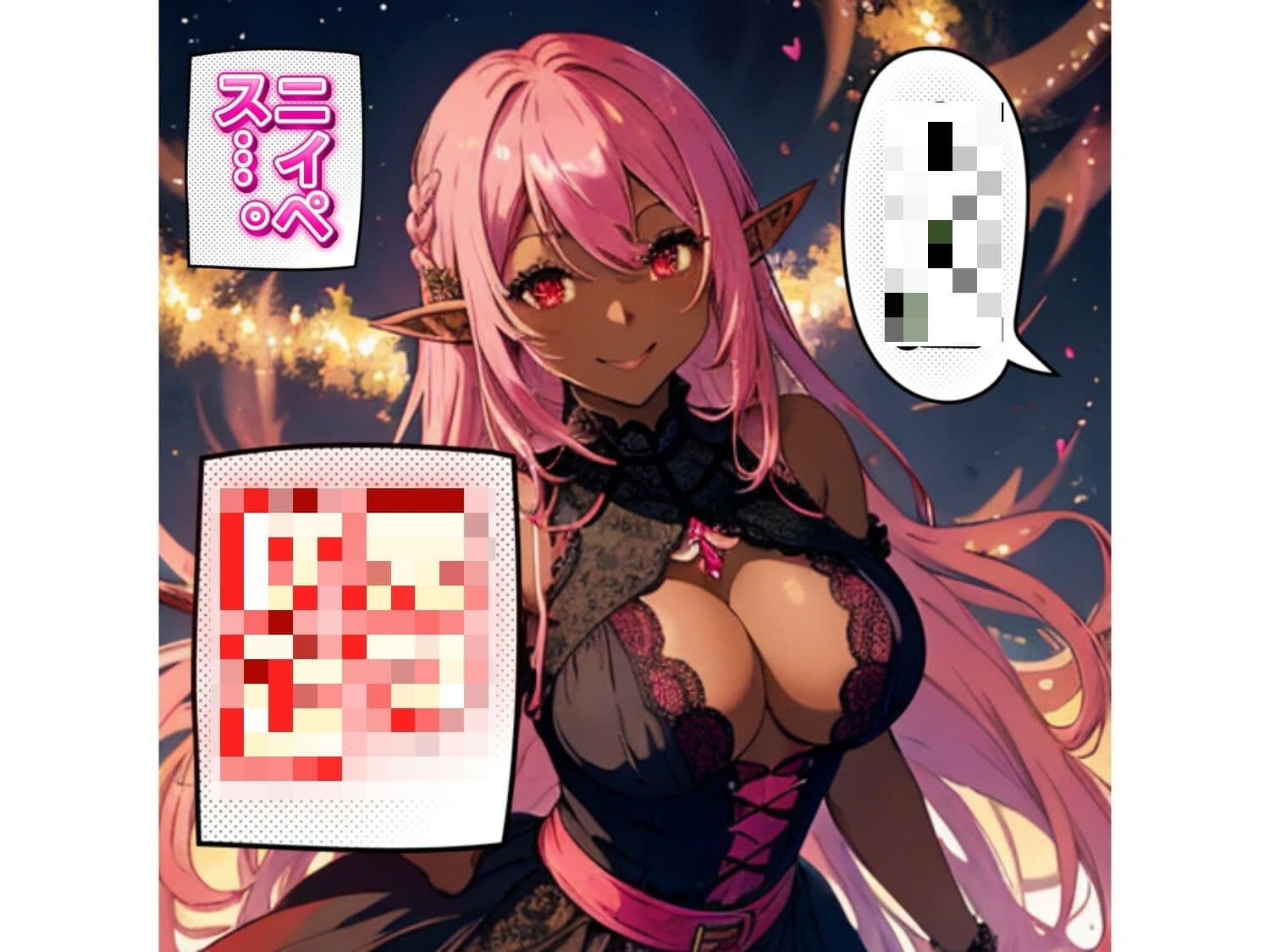 【AI生成】LUNA NOIR Vol.2 チゼルア 紅瞳の剣姫【総ページ:184枚 CG総数:64枚 4:3】 サンプル9