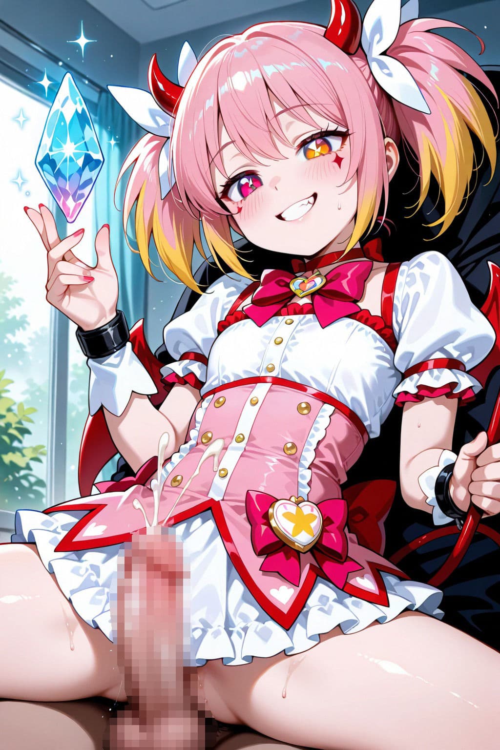 精液で淫魔に変わる魔法少女〜魔法少女の精液依存記録 サンプル2