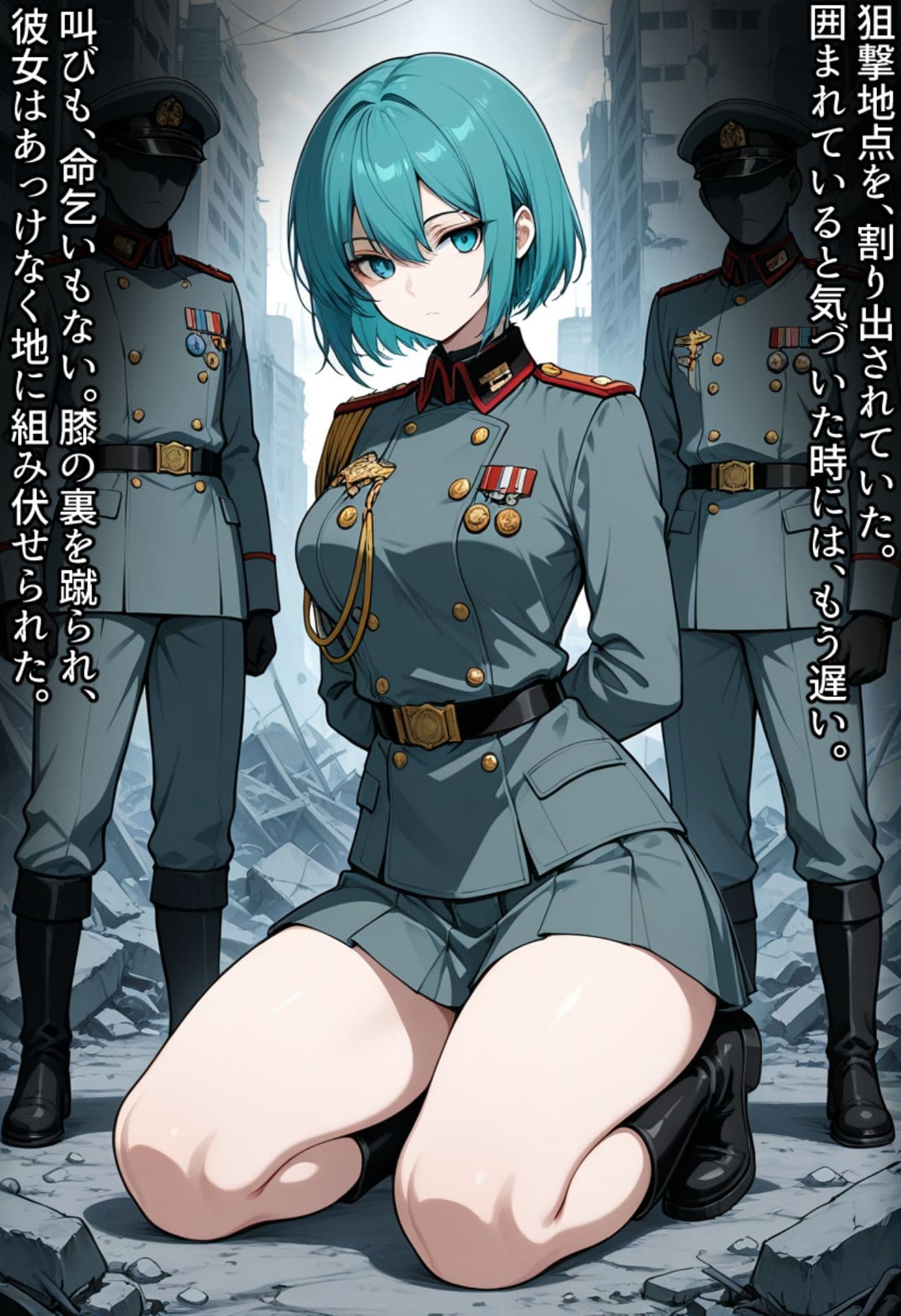 女軍人が敵に拘束され洗脳されて堕ちていくまで サンプル1