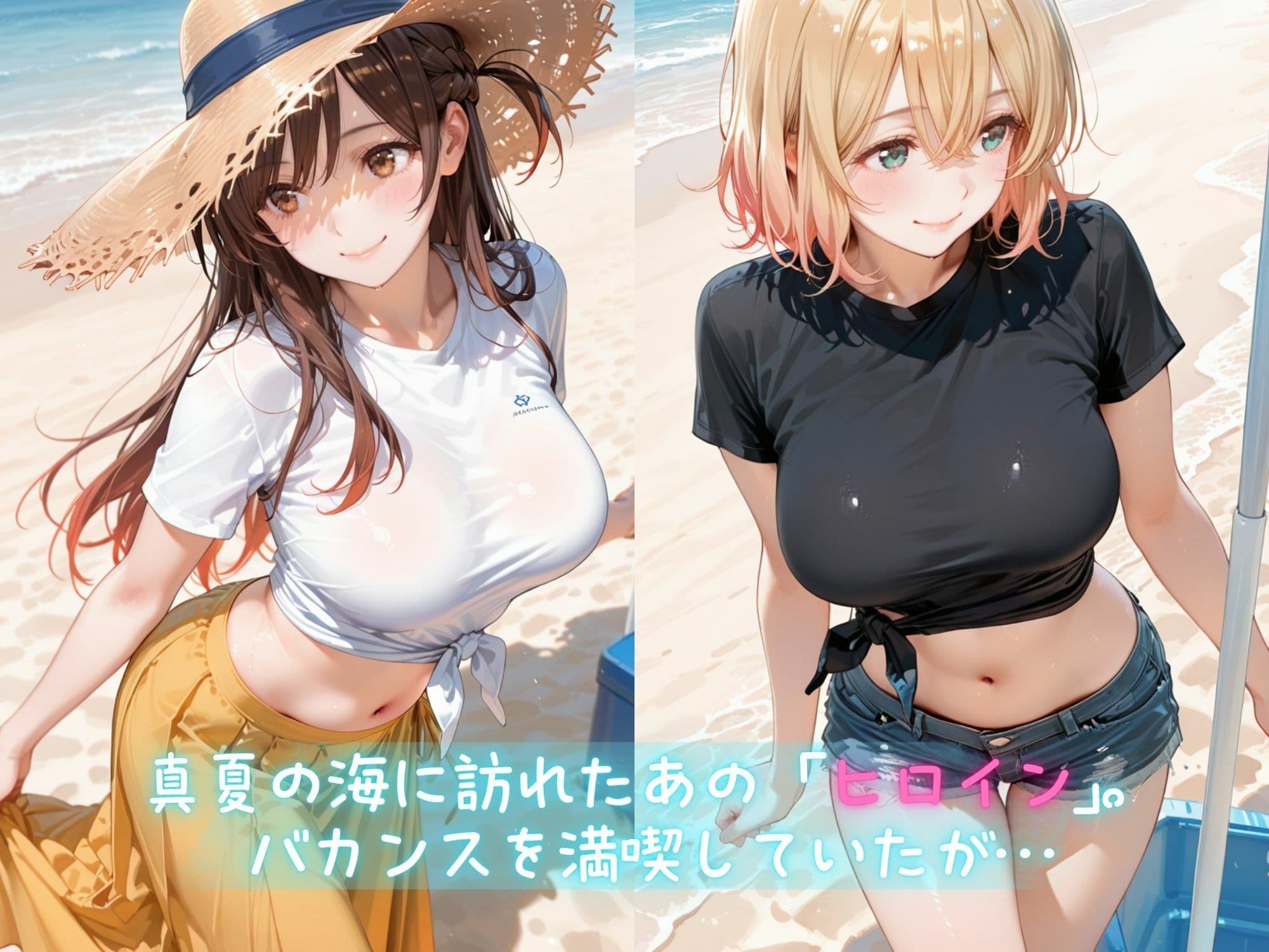 メス堕ちヒロイン  〜 ち●る＆ま● 夏の海編 〜 サンプル2