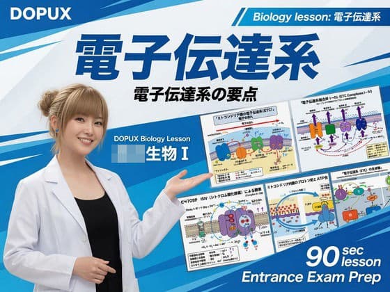 【▲20】一ノ瀬廻里 大学に進学し強豪予備校『DOPUX（ドピュックス』で生物I，IIを教える名物講師に！（Vol.023:電子伝達系）