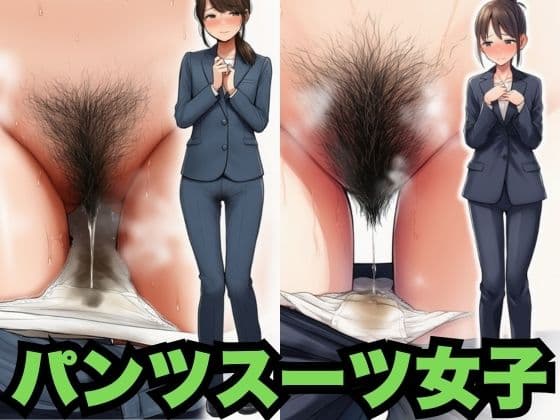 パンツスーツ女子の汗臭い恥ずかしいクロッチ（500枚分）