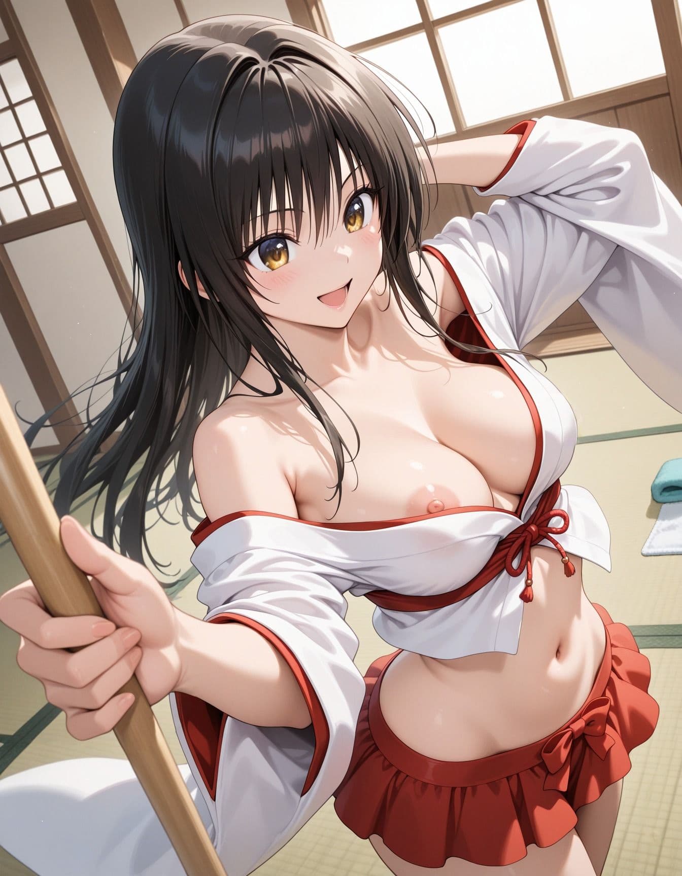 キモ爺に犯●れた巫女少女 サンプル2