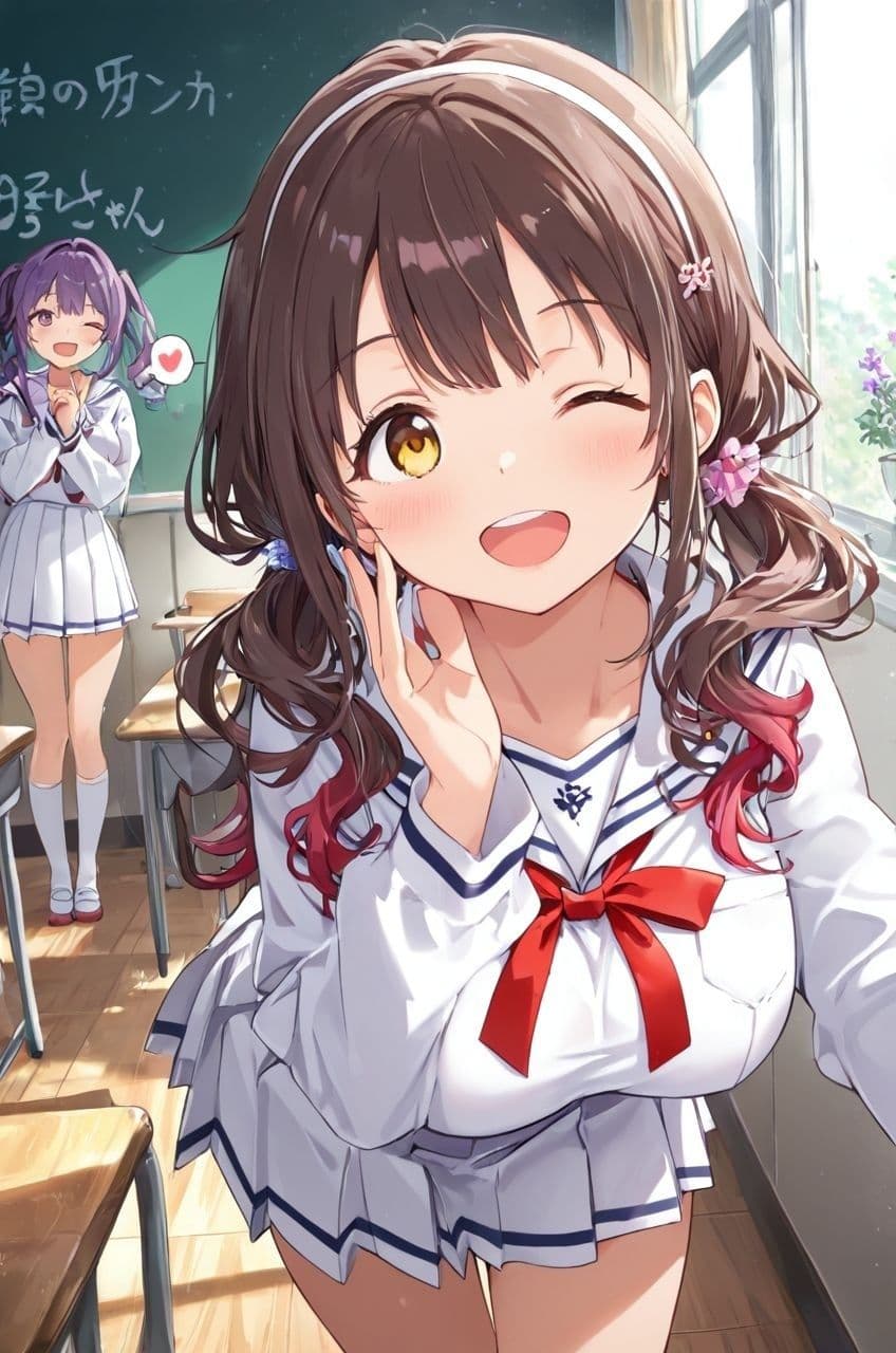 総集編 1どこでもセックスするのが当たり前になっちゃった世界 白セーラー服 ver サンプル2