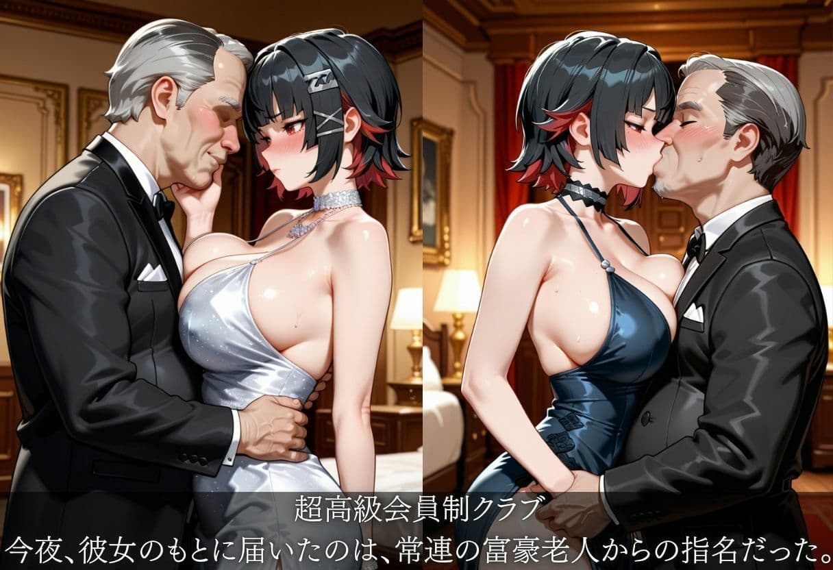 巨乳美女がお金のために富豪老人にご奉仕 サンプル1