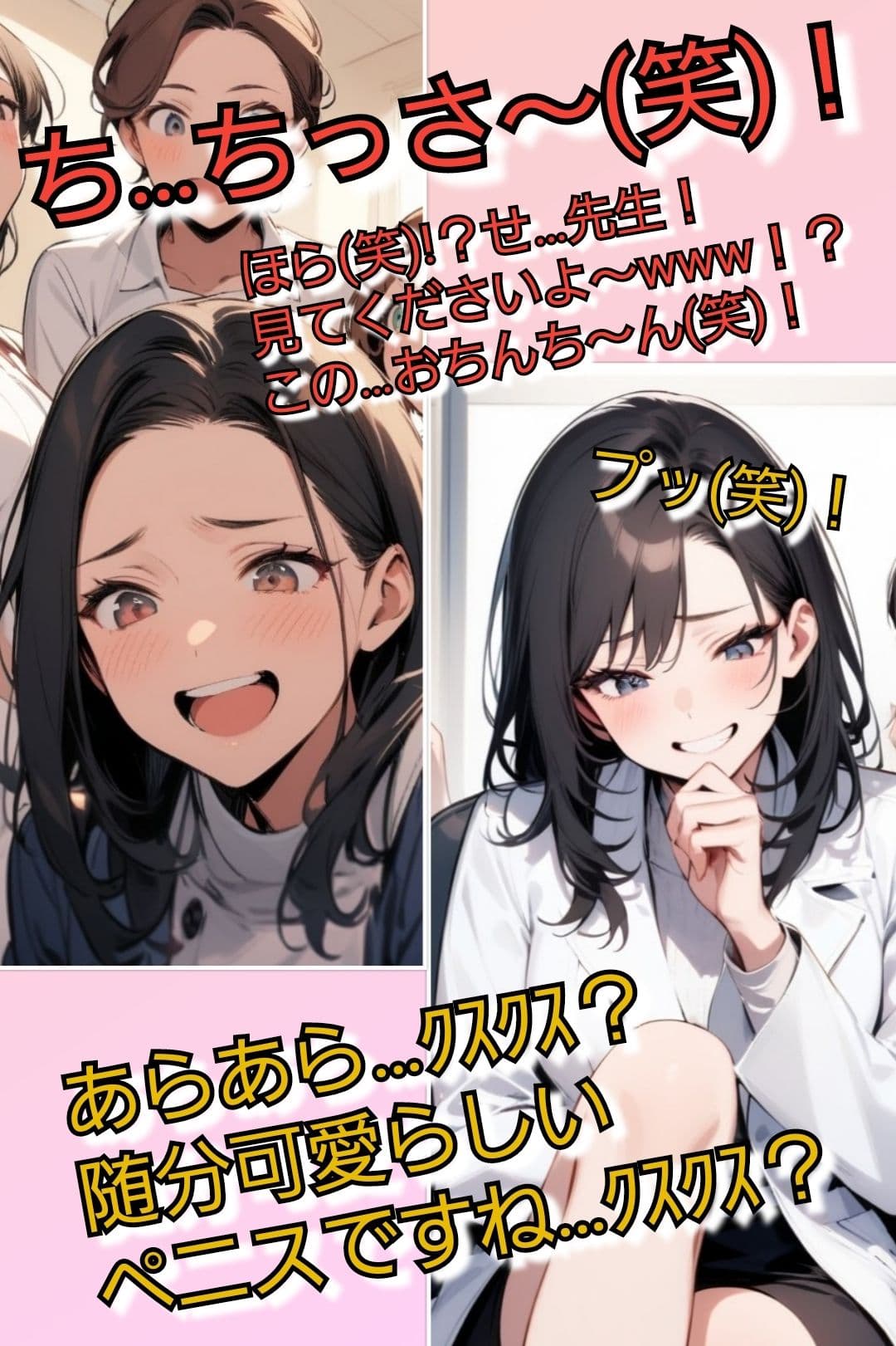短小包茎マゾ向けCFNMギャラリー 君のオナニー見てあげる 【美人女医＆看護師編】 サンプル5