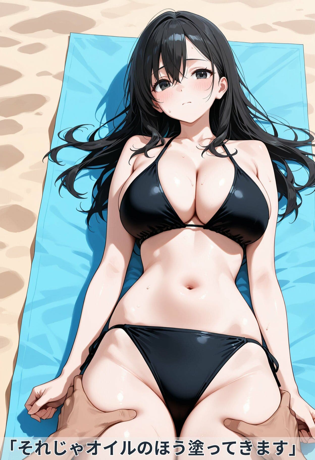寝取られ人妻 ビーチで媚薬オイル完堕ち編4【全219枚】 サンプル2