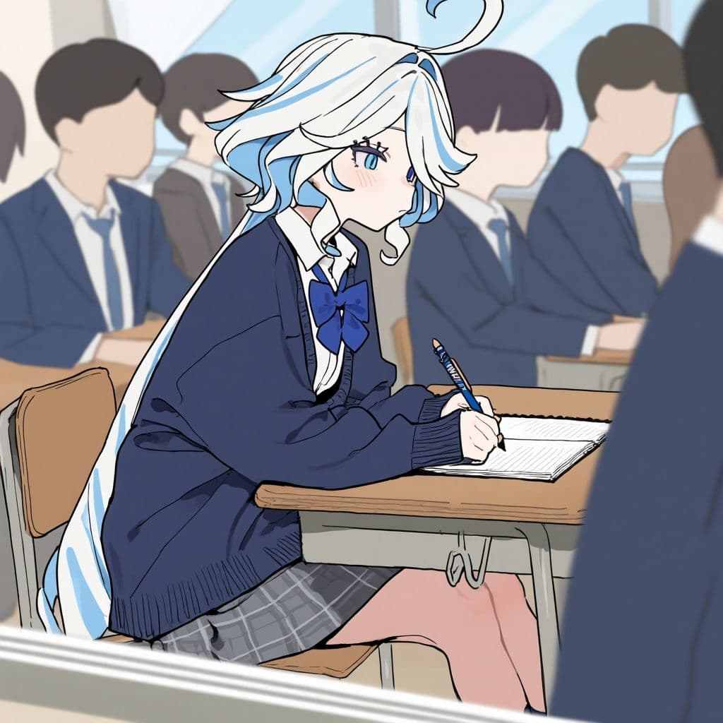 呼び出し中出しフリーナ学校編 サンプル1