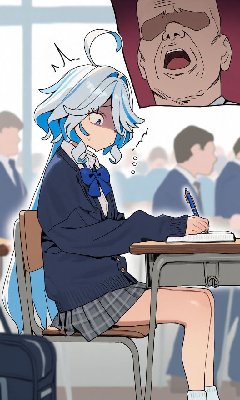 呼び出し中出しフリーナ学校編 サンプル2