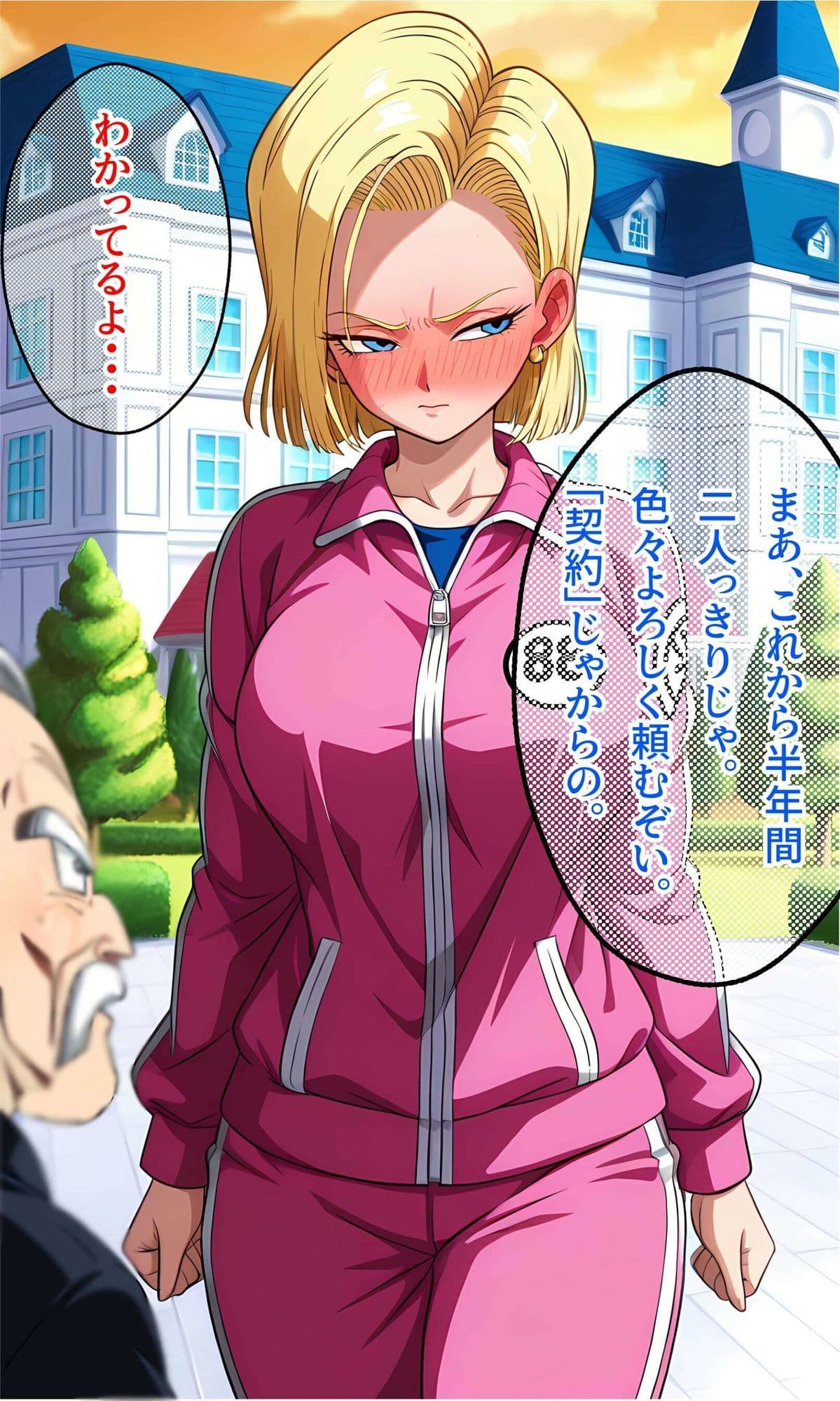 金髪人妻が娘のために変態老人と半年暮らす サンプル1