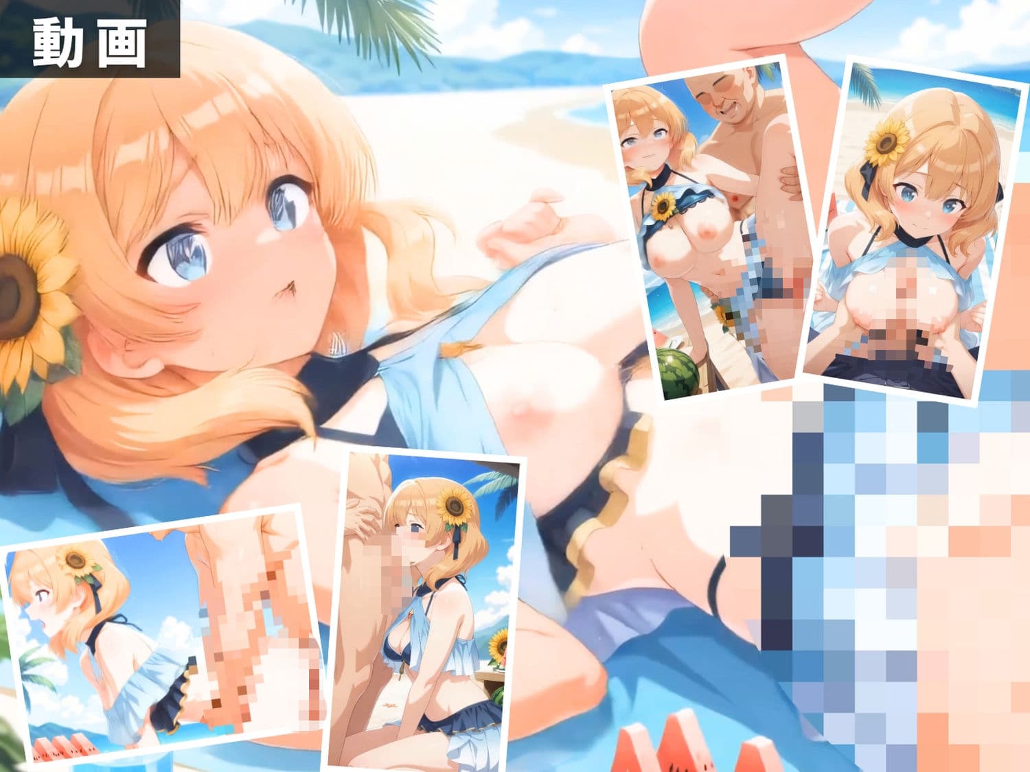 こ●素晴らしい世界に祝福を！ 〜異世界六人組全員集合！ 海で最高の集団祝福セックス〜 【セット作品】 サンプル5