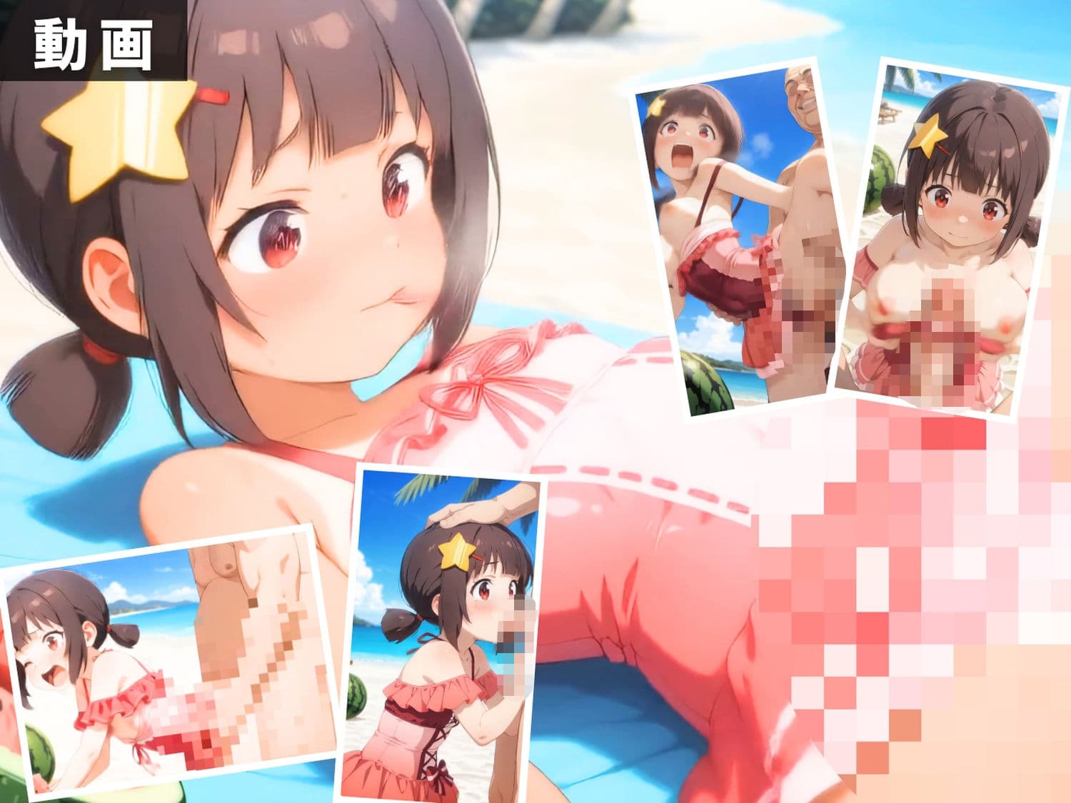 こ●素晴らしい世界に祝福を！ 〜異世界六人組全員集合！ 海で最高の集団祝福セックス〜 【セット作品】 サンプル7