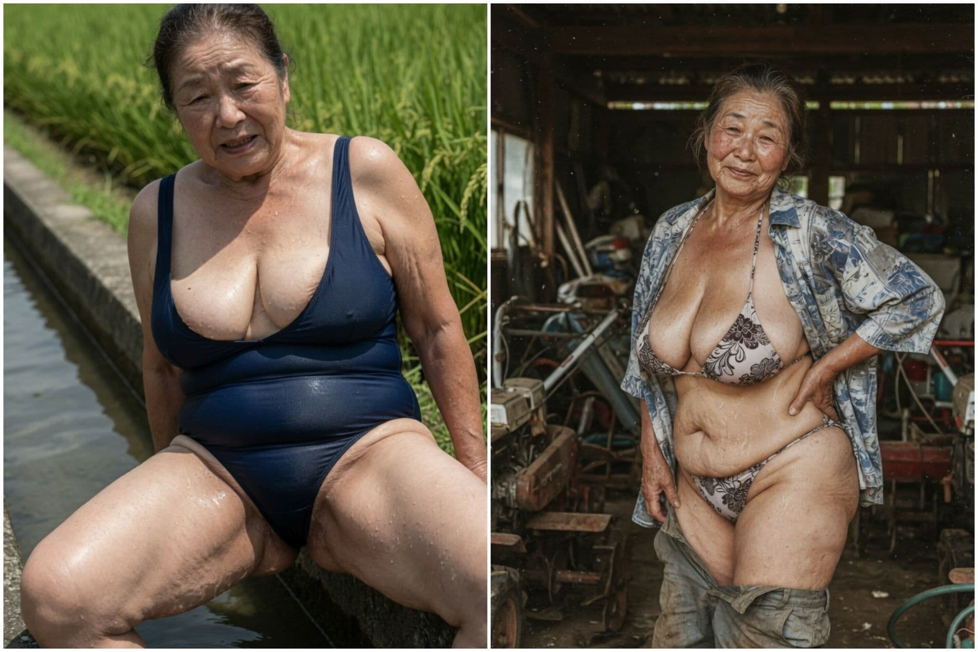 農家のおばばに脱いでもらった。 サンプル5