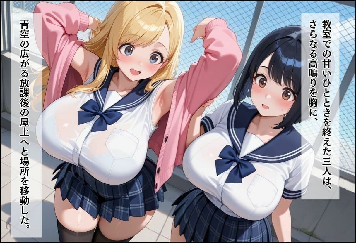 間違って女子校に入学したらムチムチ女子校生に毎日中出しを要求される学園生活〜放課後甘々Wヒロイン編〜 サンプル8