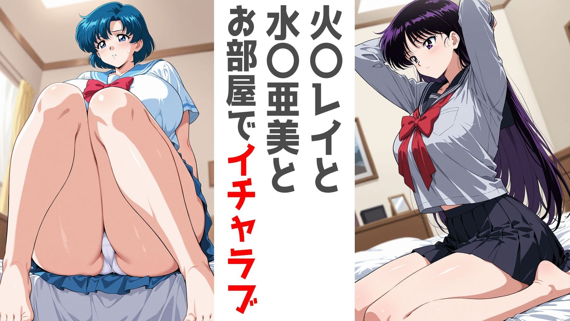 巨乳制服せんしとお部屋で。水○亜美編・火○レイ編 サンプル1