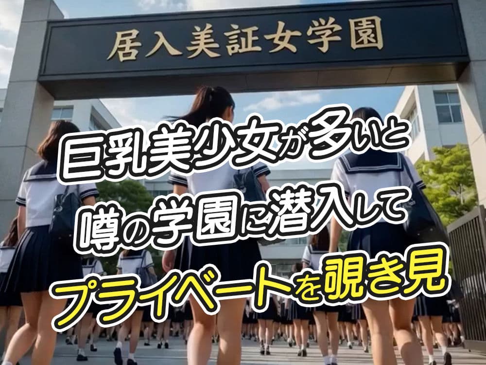 【4K 動画】巨乳美少女学園 潜入盗撮 サンプル1