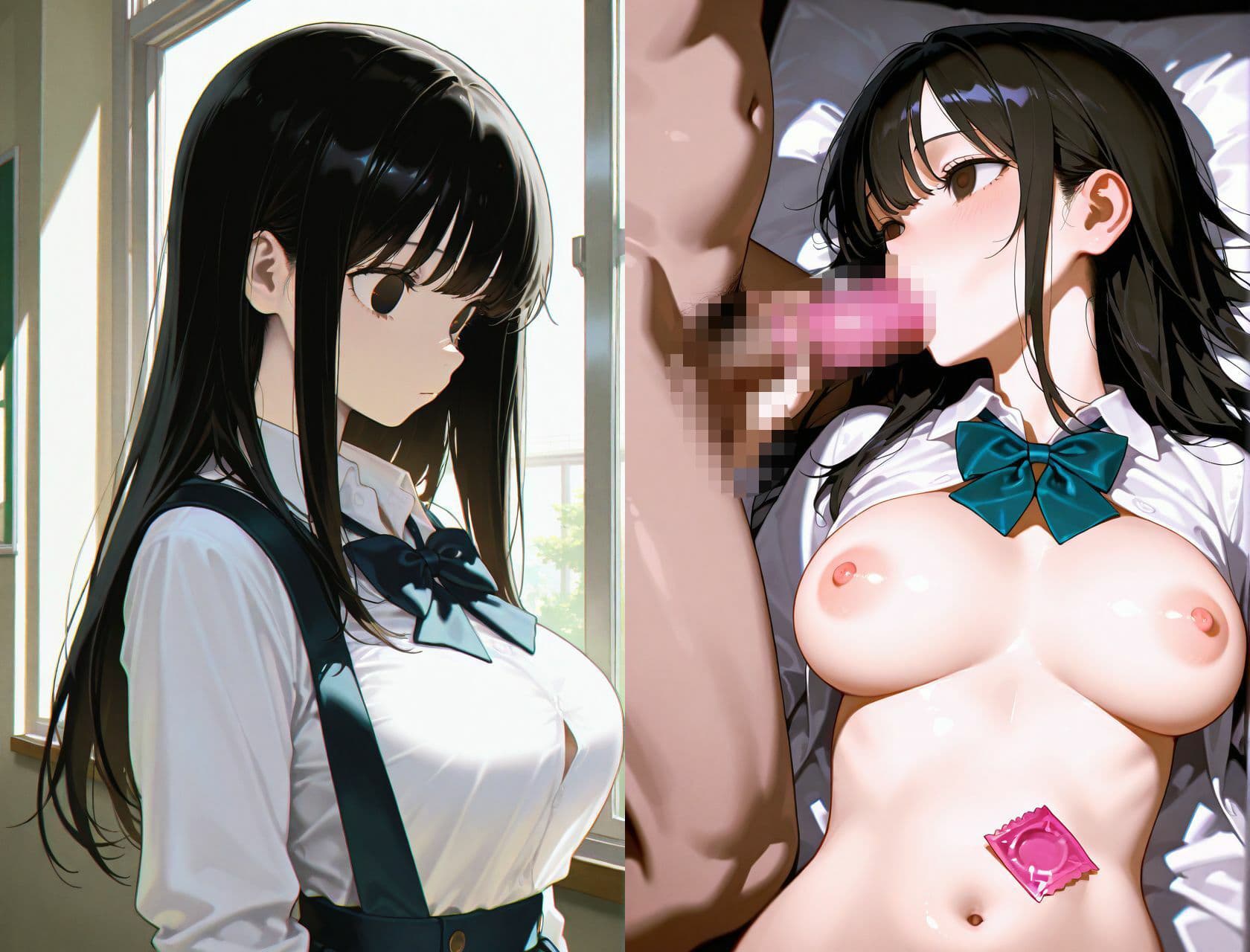 巨乳の清楚系女子校生  学校のマドンナ達の胸を貪りまくる サンプル1