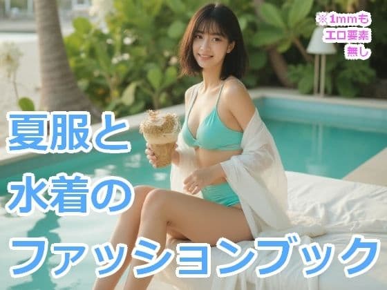 夏服と水着のファッションブック