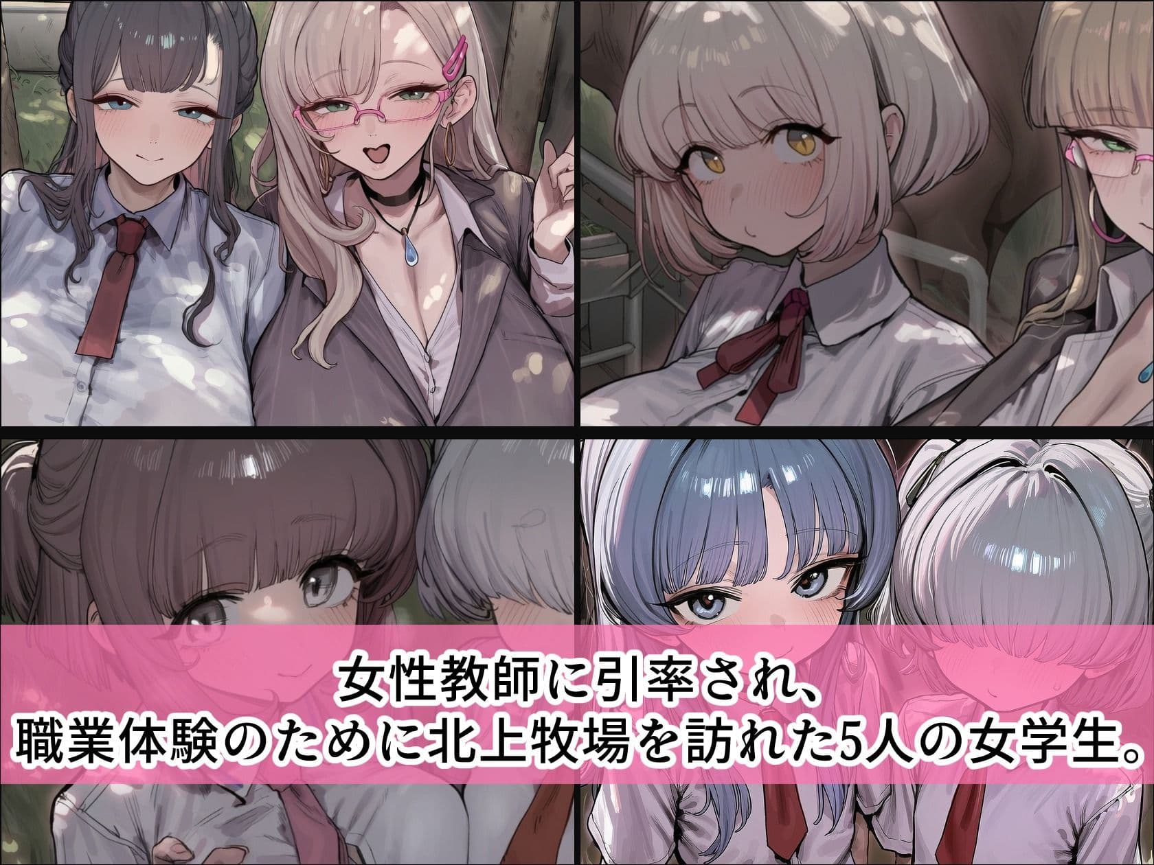 BreedingParty 爆乳ギャルの繁殖牛化計画 〜選ばれたら最後、繁殖雄のつがいとなるまで〜 第二話 先生とさくら サンプル2
