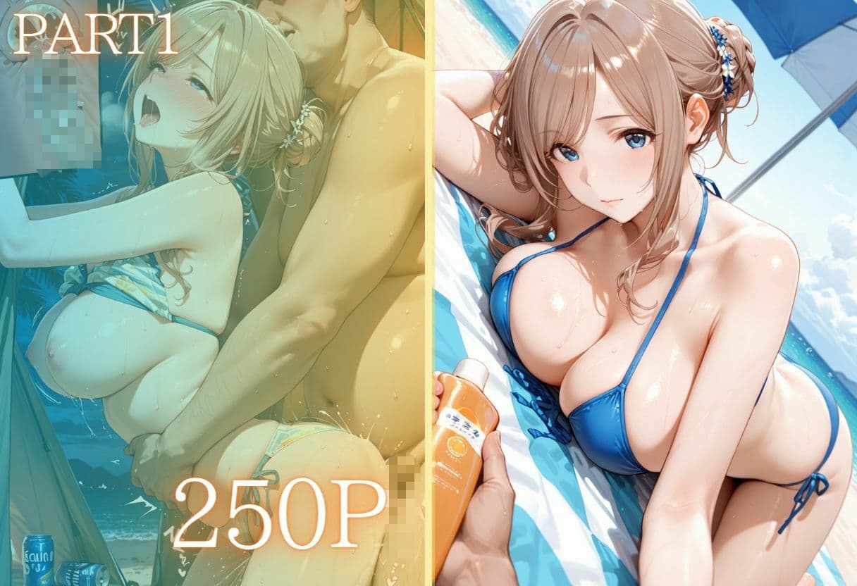 夏の海でナンパされ…彼氏の留守中にテントと砂浜で寝取りSEX Vol.4 サンプル2