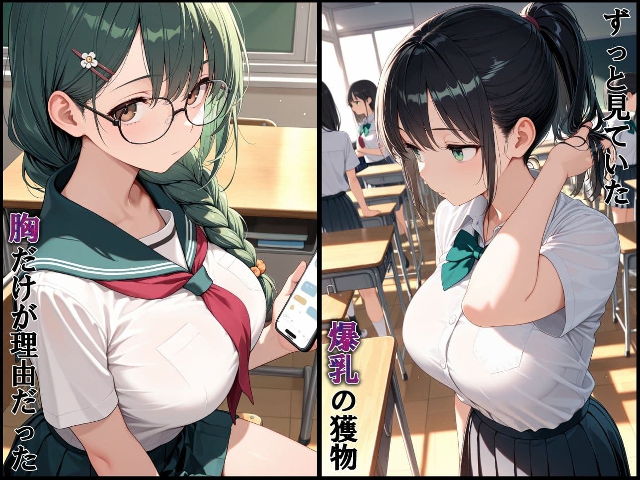 強●輪〇連続中出し〜爆乳だけを理由に囲まれた女子校生〜 サンプル1