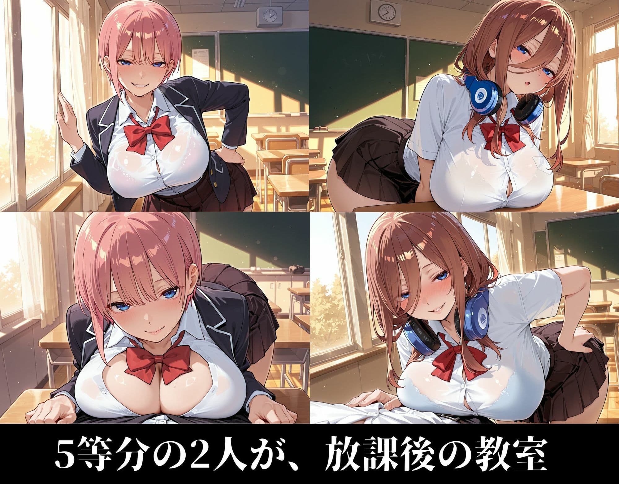 五等分の白濁   〜〇花と〇玖 放課後濃厚ぶっかけ〜 サンプル4
