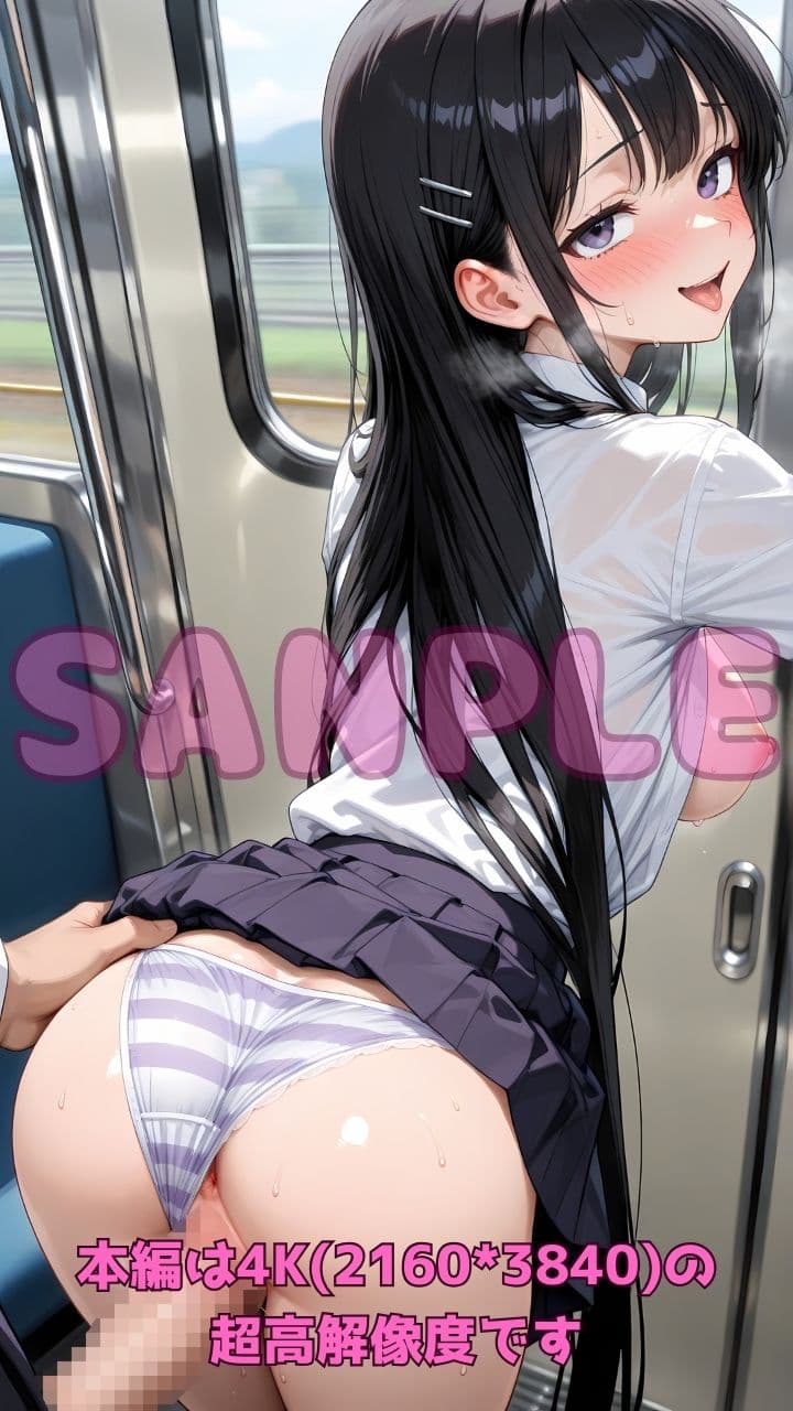 逆痴●列車 〜女子校生痴女のお尻擦りつけ誘惑＋立ちバック＆騎乗位3〜 サンプル5