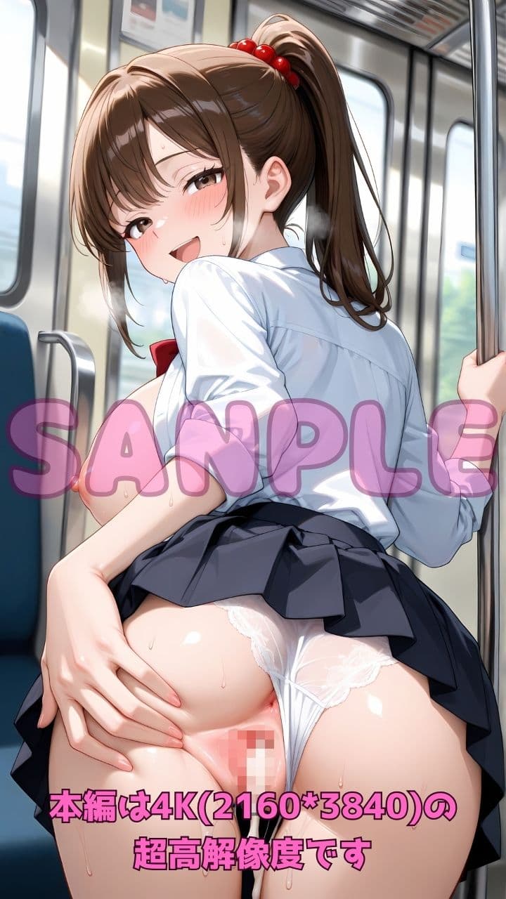 逆痴●列車 〜女子校生痴女のお尻擦りつけ誘惑＋立ちバック＆騎乗位4〜 サンプル10