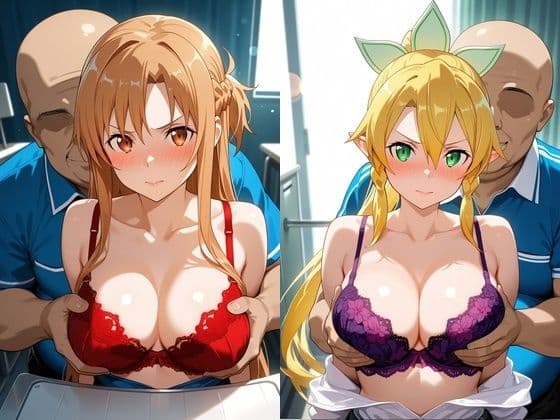 乳がん検診に来たところ悪徳医師の手つきが徐々にいやらしくなり最終的にはチ●ポを挿入【ア●ナ＆リ●ファ】 サンプル1