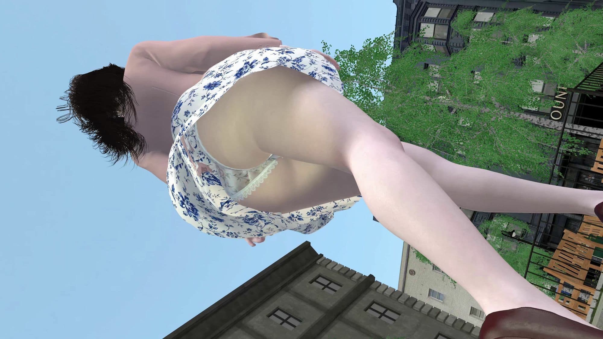 【4K60fps】電車対面パンチラ2 〜 日常に潜む秘め事 〜 神代優菜-Part1 サンプル1