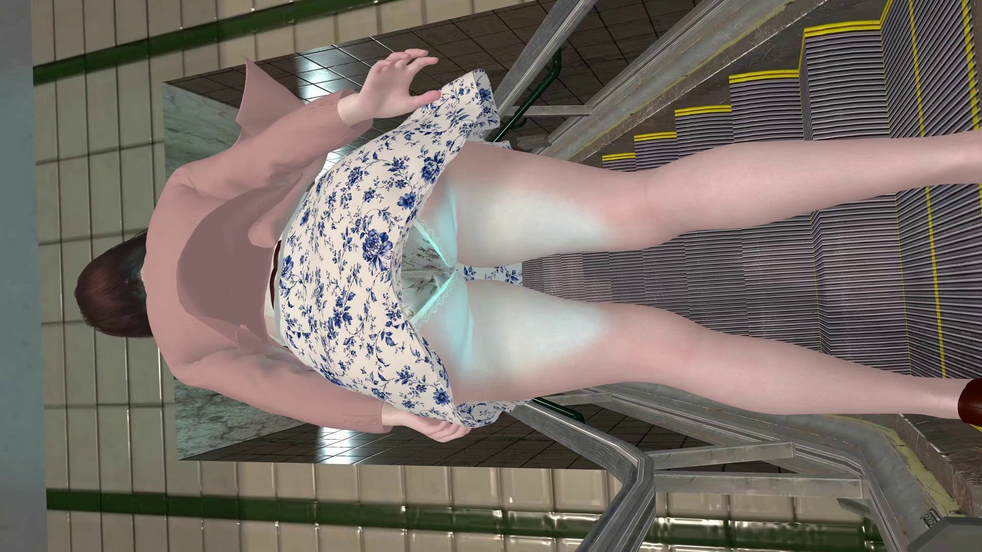 【4K60fps】電車対面パンチラ2 〜 日常に潜む秘め事 〜 神代優菜-Part1 サンプル4