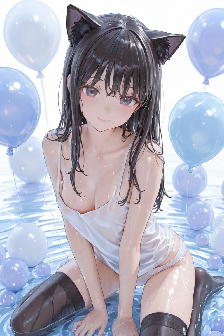 猫耳JKと水遊び サンプル4