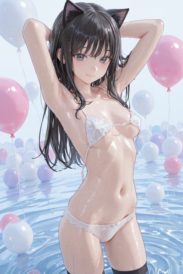 猫耳JKと水遊び サンプル7