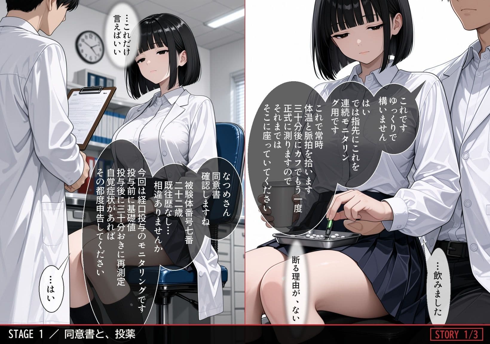 治験カルテ:被験体ナツメの理性崩壊記録 サンプル2