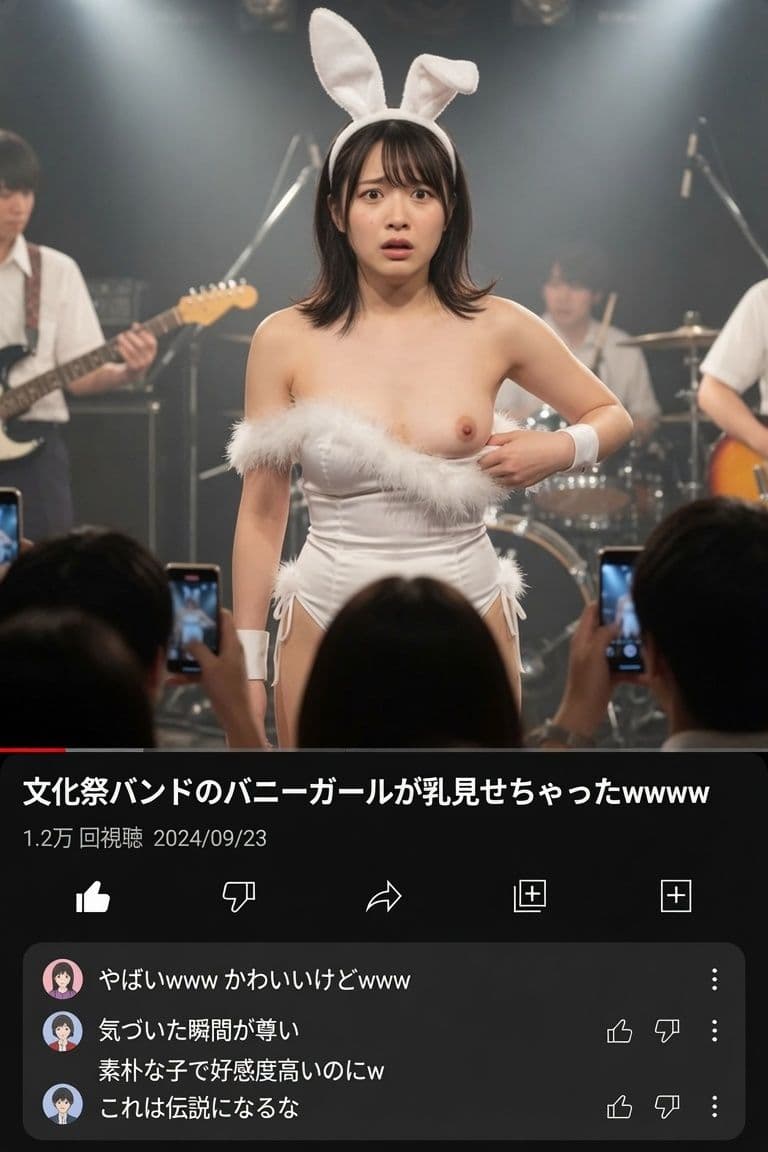 バニーガールのおっぱいポロリハプニング画像集 サンプル6