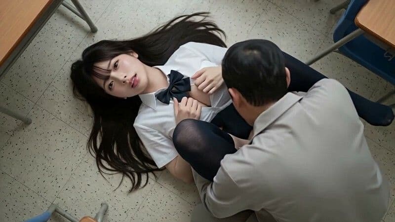【JK53人斬り】女子校生と連続セックスでヤリまくる 〜前戯なし本番だけ25分・フルボイス・ぬるぬる動くフルHD〜【AI実写】 サンプル5