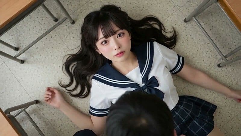 【JK53人斬り】女子校生と連続セックスでヤリまくる 〜前戯なし本番だけ25分・フルボイス・ぬるぬる動くフルHD〜【AI実写】 サンプル10