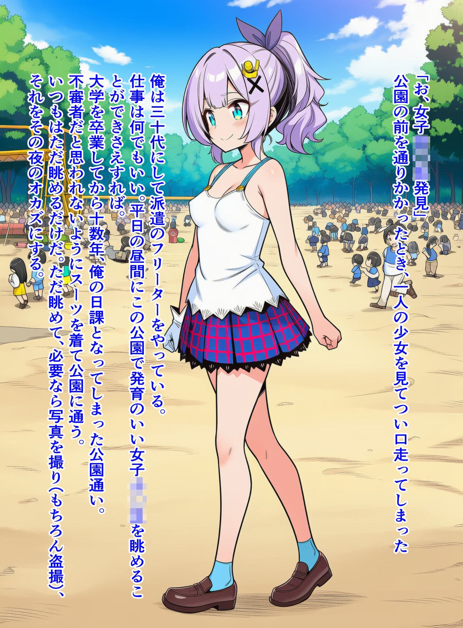 ジャ〇リンちゃんが公園でおっぱいを痴●されたあげく、トイレで襲われちゃう話 サンプル1