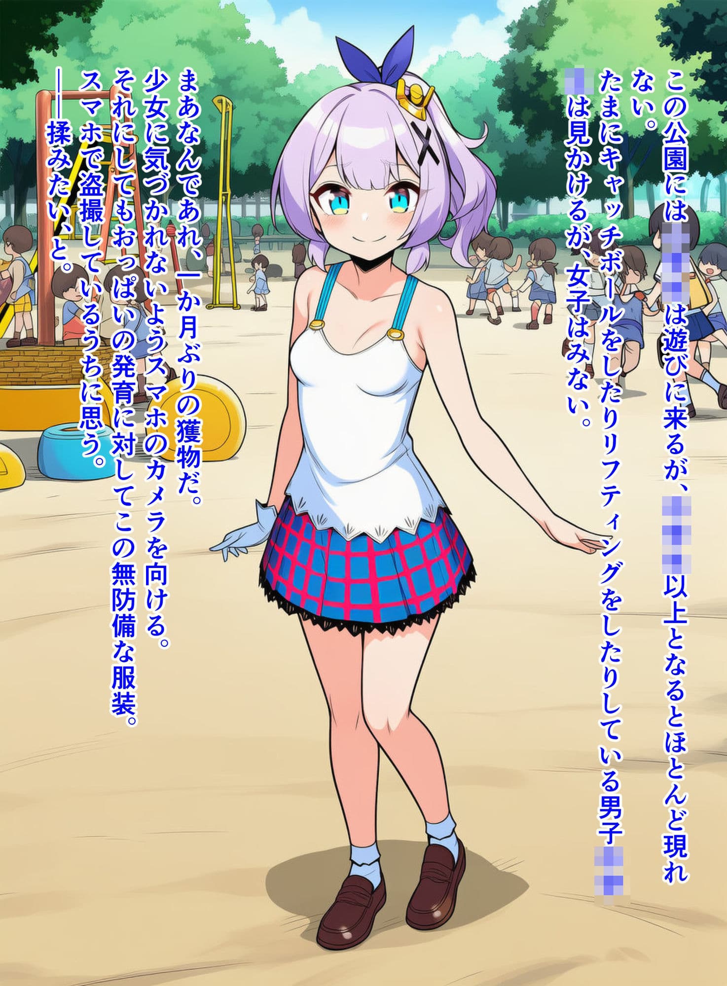 ジャ〇リンちゃんが公園でおっぱいを痴●されたあげく、トイレで襲われちゃう話 サンプル2