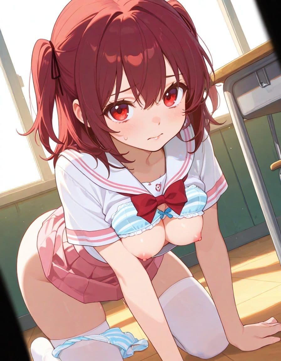 【放課後わからせ性指導】調子に乗ってたツインテールちゃんが放課後の教室で完全メス堕ち（みんなの性処理ペットになるまで） サンプル4