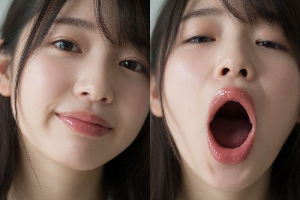 フェラ顔ビフォーアフター 画像集 サンプル3