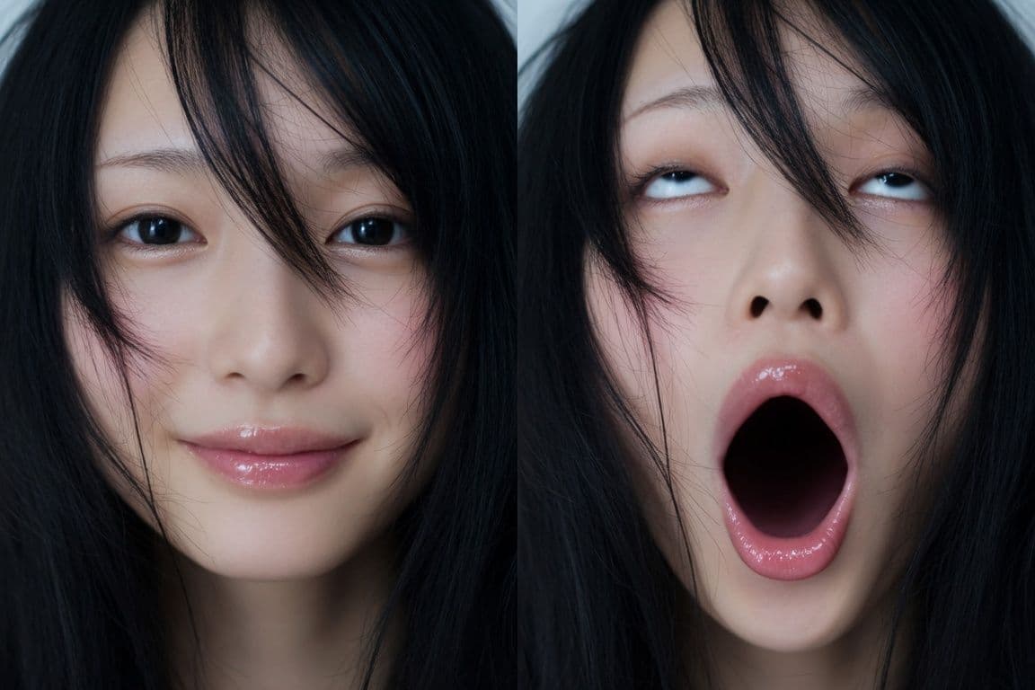 フェラ顔ビフォーアフター 画像集 サンプル9