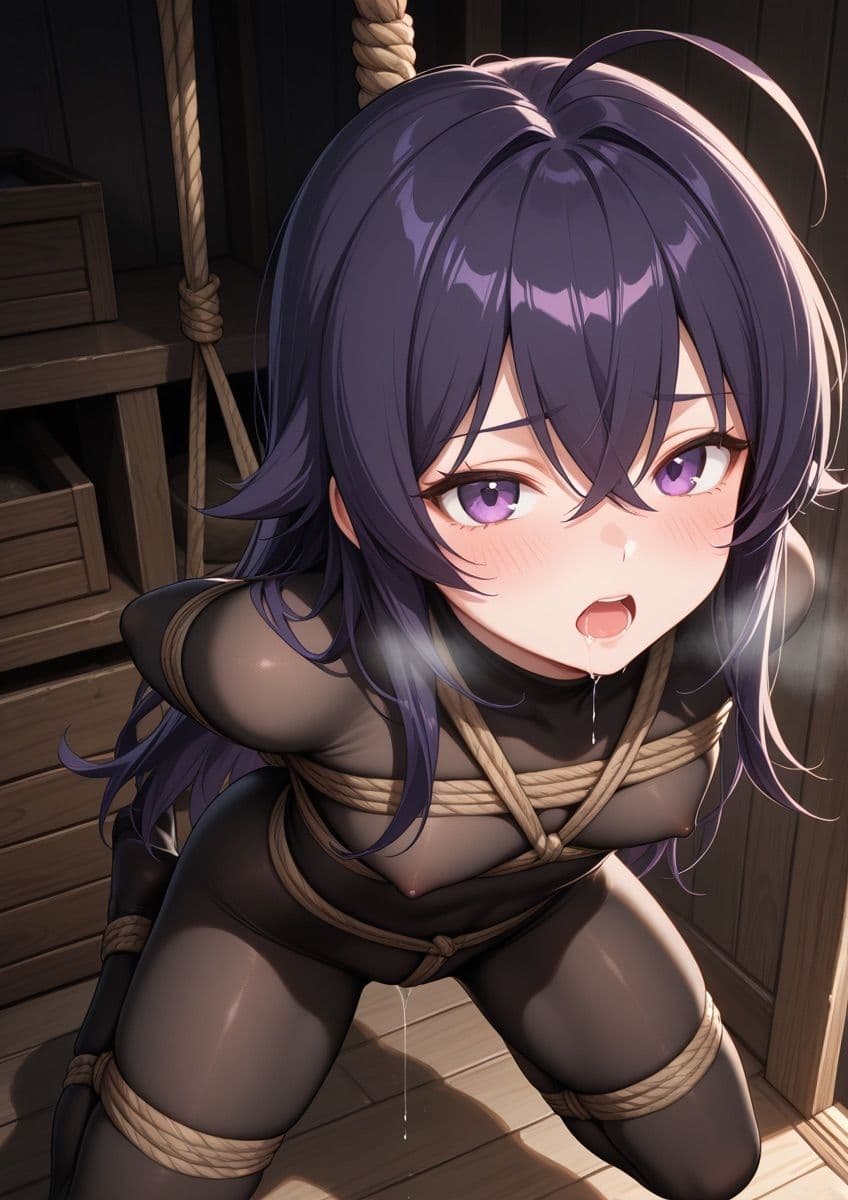 緊縛されてる女の子が身動きできずに吊るされてるやつ 1 サンプル2