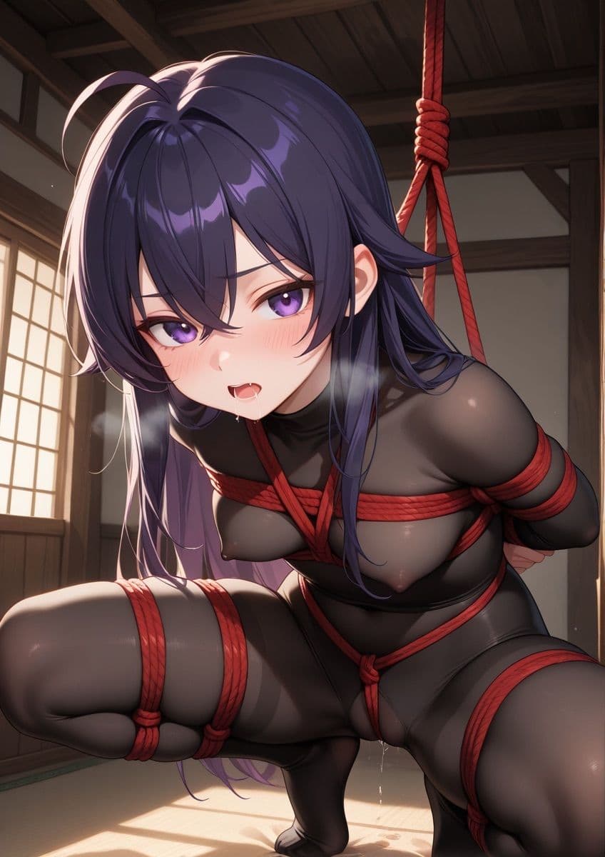 緊縛されてる女の子が身動きできずに吊るされてるやつ 1 サンプル5