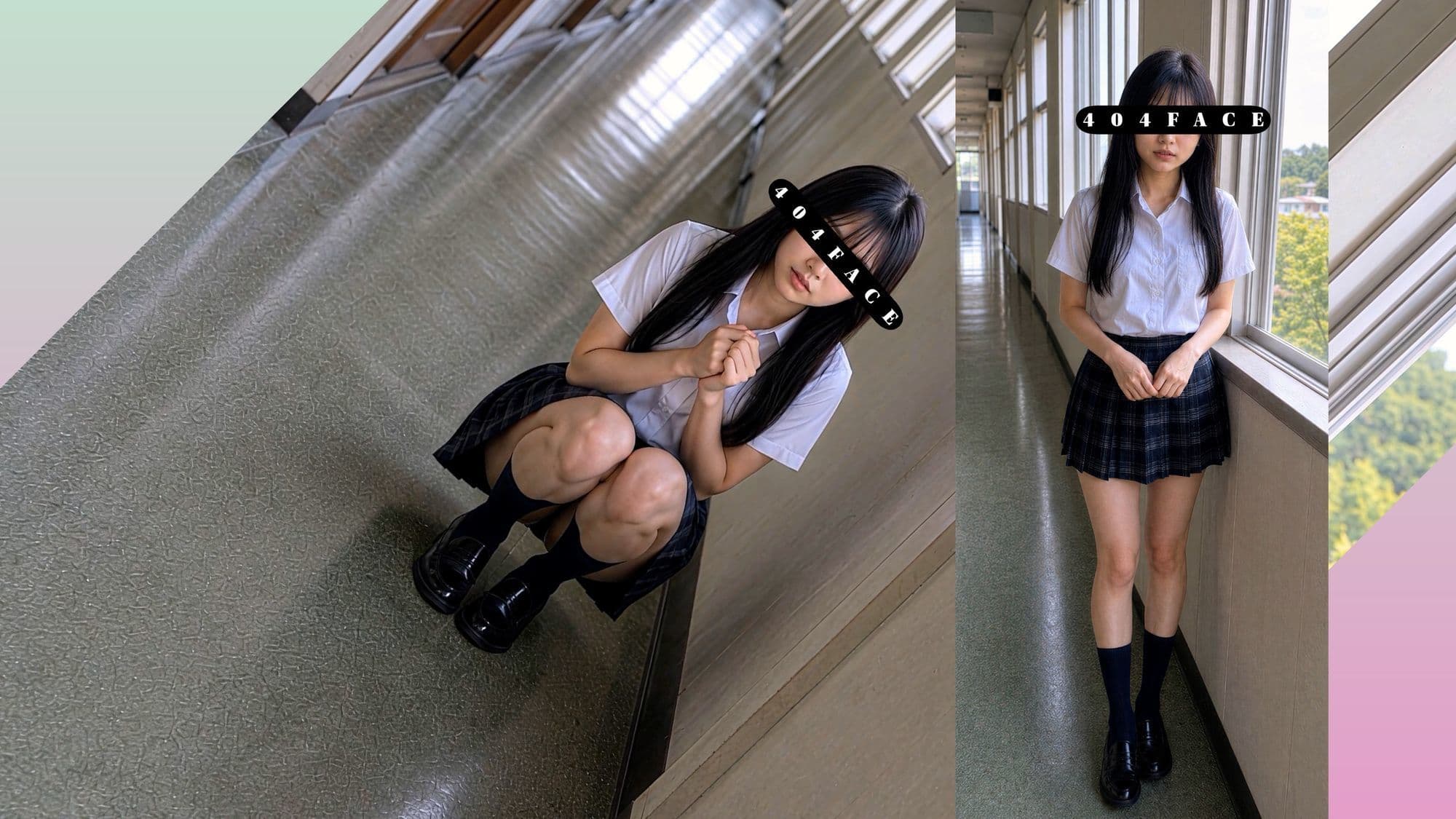 【404FACE】反転世界スキルを使いJK無双してしまうおじさんの世界線！大量顔射☆おまけ込み計36発射☆【4K超高画質動画】Facial Compilation サンプル6
